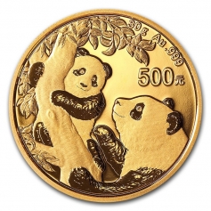 Золотая монета Китая 500 юаней "Панда" разные года 30 грамм 