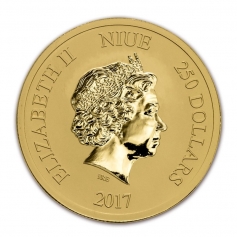 Золотая монета Ниуэ "Черепаха" 2017 год 1 OZ